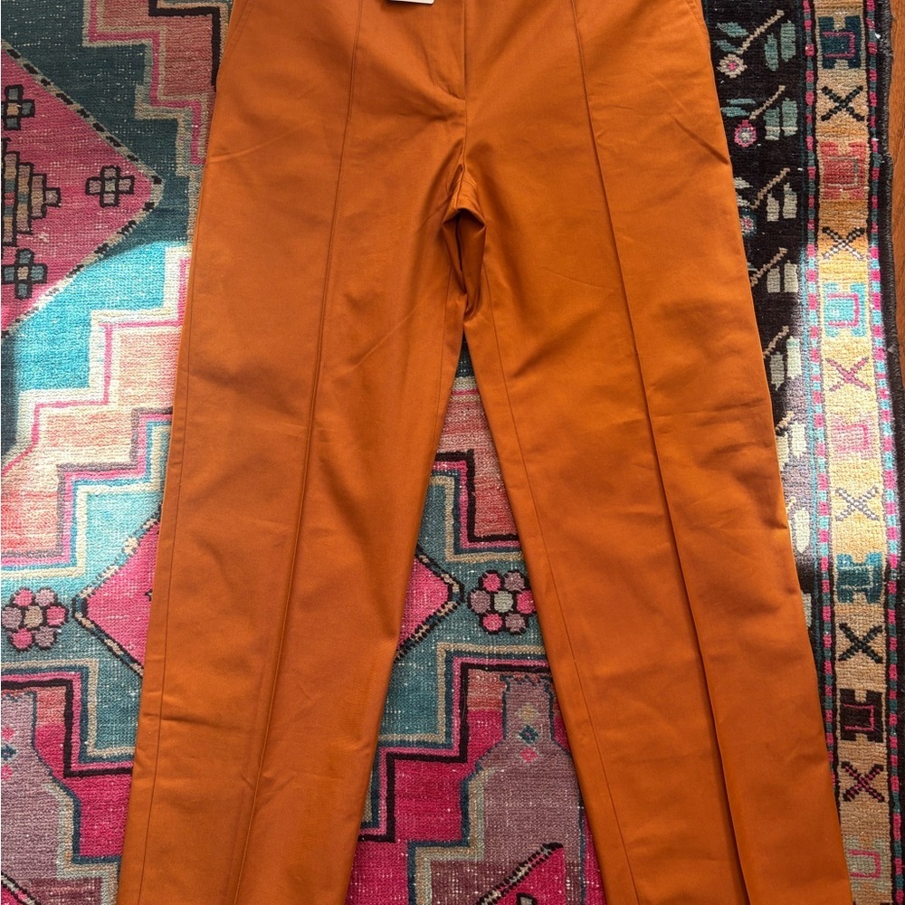 Maison Kitsuné Casual Pants Size 40 US 8 Spice Relaxed Trouser NWT - Picture 10 of 12